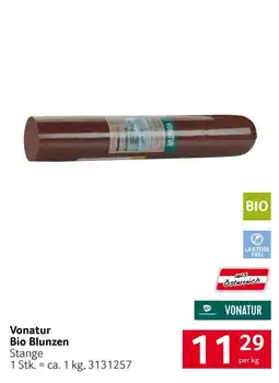 Transgourmet Vonatur Bio Blunzen Angebot
