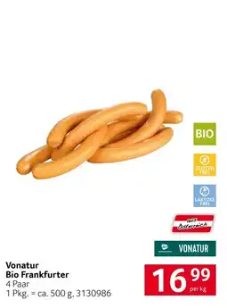 Transgourmet Vonatur Bio Frankfurter Angebot