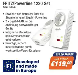 e-tec FRITZ!Powerline 1220 Set Angebot