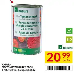 Transgourmet Natura Bio Tomatenmark 2fach Angebot
