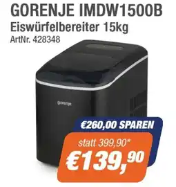 e-tec Gorenje imdw1500b eiswürfelbereiter Angebot