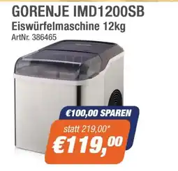 e-tec Gorenje Eiswürfelmaschine Angebot