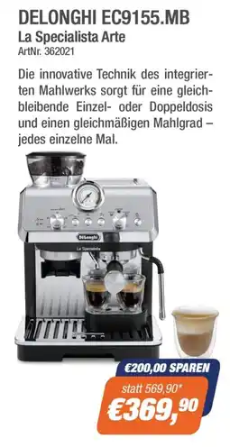 e-tec Delonghi EC9155.MB La Specialista Arte Angebot