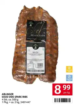 Transgourmet Ablinger Sous Vide Spare Ribs Angebot