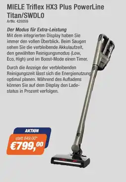 e-tec MIELE Triflex HX3 Plus PowerLine Titan/SWDLO Angebot