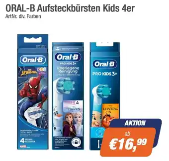 ORAL-B Aufsteckbürsten Kids 4er