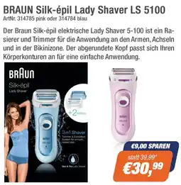 e-tec BRAUN Silk-épil Lady Shaver LS 5100 Angebot