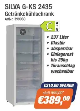 e-tec Silva G-KS 2435 Getränkekühlschrank Angebot