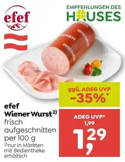 ADEG efef Wiener Wurst Angebot