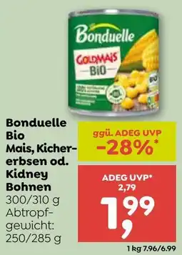 ADEG Bonduelle Bio Mais, Kichererbsen od. Kidney Bohnen Angebot