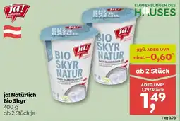 ADEG ja! Natürlich Bio Skyr Angebot