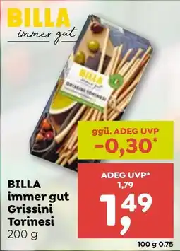 ADEG BILLA immer gut Grissini Torinesi Angebot
