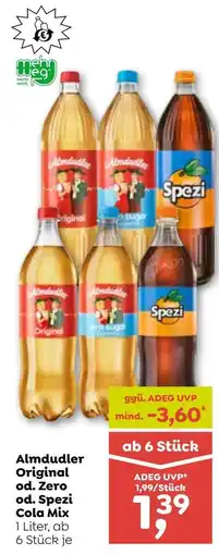ADEG Almdudler Original od. Zero od. Spezi Cola Mix Angebot