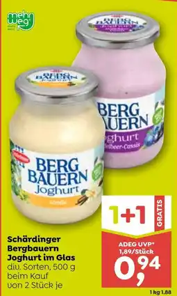 ADEG Schärdinger Bergbauern Joghurt im Glas Angebot