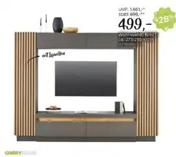XXXLutz Wohnwand mit Lamellen Angebot