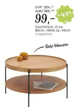 XXXLutz Couchtisch, O ca. 80cm, Höhe ca. 45cm Angebot