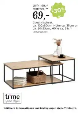 XXXLutz Couchtischset time Angebot