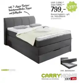 XXXLutz Boxspringbett, Lgfl. ca. 140x200cm Angebot