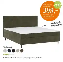 XXXLutz Boxbett, Lgfl. CARRYHOME Angebot