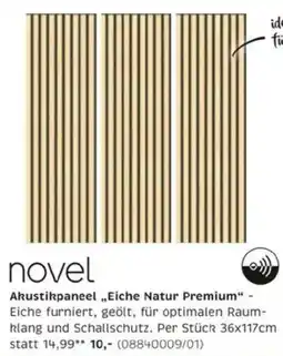 XXXLutz novel Akustikpaneel „Eiche Natur Premium“ Angebot