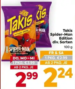 Billa Takis Spider-Man Edition Angebot