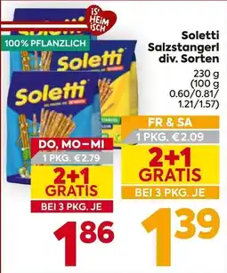 Billa Soletti Salzstangerl Angebot