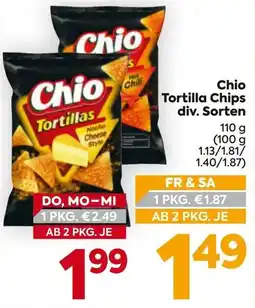 Billa Chio Tortillas Angebot
