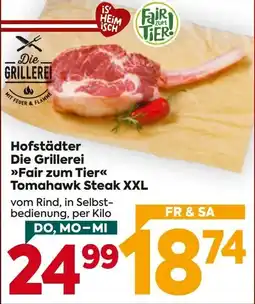 Billa Hofstädter Die Grillerei »Fair zum Tier« Tomahawk Steak XXL Angebot