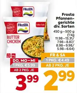 Billa Frosta Pfannengerichte Angebot