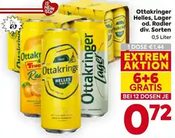 Billa Ottakringer Helles, Lager Angebot