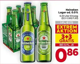 Billa Heineken Lager od. 0.0% Angebot