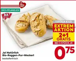 Billa Ja! Natürlich Bio-Roggen-Pur-Weckerl Angebot