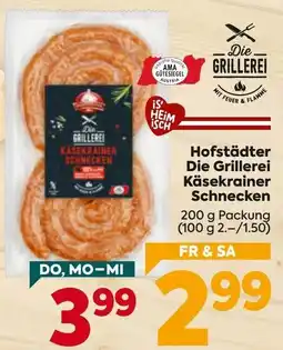 Billa Hofstädter Die Grillerei Käsekrainer Schnecken Angebot