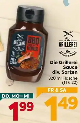 Billa Die Grillerei BBQ Sauce Honig Angebot