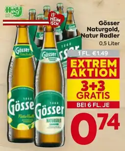 Billa Gösser Naturgold, Natur Radler Angebot