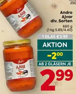 Billa Andro Ajvar Angebot