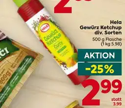 Billa Hela Gewürz Ketchup Angebot