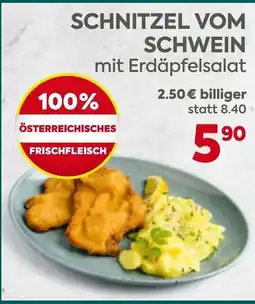 Billa Schnitzel vom Schwein Angebot