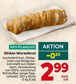Billa Dinkel-Wurzelbrot Angebot