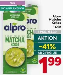 Billa Alpro Matcha Kokos Angebot