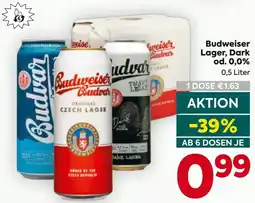 Billa Budweiser Lager, Dark Angebot