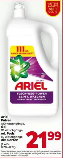 Billa Ariel Pulver Angebot