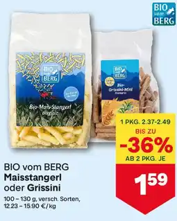 MPreis Bio vom berg maisstangerl oder grissini Angebot