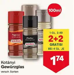 MPreis Kotányi gewürzglas Angebot