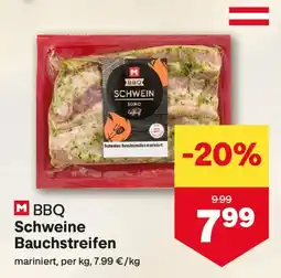 MPreis Bbq schwein bauchstreifen Angebot