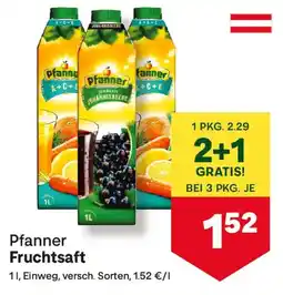 MPreis Pfanner fruchtsaft Angebot