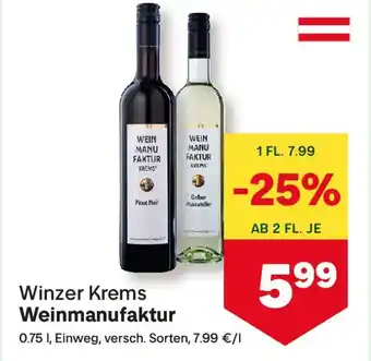 MPreis Winzer krems weinmanufaktur Angebot