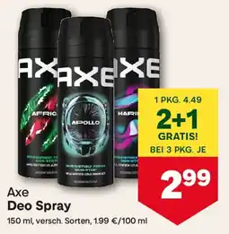 MPreis Axe Deo Spray Angebot