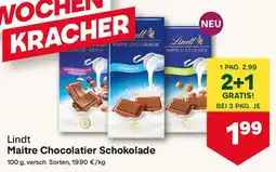 MPreis Lindt maitre chocolatier schokolade Angebot