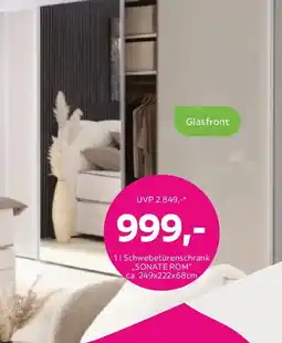 Mömax Schwebetürenschrank sonate rom Angebot